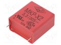 Capacitor: polypropylene; 3.3uF; 305VAC; 31.5x17x34.5mm; THT; ±10% WIMA MKP-X2-3.3U/305