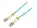 Fiber patch cord; OM3; LC/UPC,both sides; 1m; LSZH; green QOLTEC QOLTEC-54075