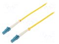 Fiber patch cord; LC/UPC,both sides; 0.5m; 9/125um; LSZH; blue QOLTEC QOLTEC-54323