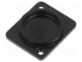 Protection cap; black; metal; XLR standard; Holes pitch: 19x24mm CLIFF CP30300MB3