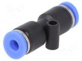 Push-in fitting; straight,inline splice; -0.95÷15bar; PBT PNEUMAT 135.004