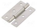 Hinge; Width: 30mm; stainless steel; H: 45mm ELESA+GANTER GN136NI30-45-B