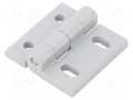 Hinge; Width: 45mm; cast zinc; silver; H: 45mm; without regulation ELESA+GANTER GN235ZD45-45-DB-SR
