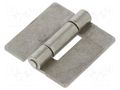 Hinge; Width: 40mm; stainless steel; H: 40mm; for welding ELESA+GANTER GN136NI40-40-A
