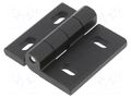 Hinge; Width: 45mm; cast zinc; black; H: 45mm; adjustable ELESA+GANTER GN235ZD45-45-HB-SW