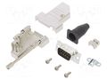 Connector: D-Sub; PIN: 9; male; angled 45°; soldering; for cable AMPHENOL COMMUNICATIONS SOLUTIONS DTSL-RGLJSS-09MSSL