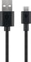 Micro-USB Fast-Charging and Sync Cable, black, 1 m - for Android devices, black 72227