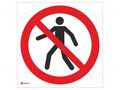 Safety sign; prohibitory; PVC; W: 200mm; H: 200mm ANRO IP/004/C/P
