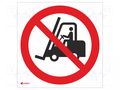 Safety sign; prohibitory; PVC; W: 200mm; H: 200mm ANRO IP/006/C/P