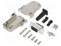 Connector: D-Sub; PIN: 9; female; straight; screw terminal AMPHENOL COMMUNICATIONS SOLUTIONS DTZFRG-09FSSC