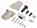 Connector: D-Sub; PIN: 9; female; straight; soldering; for cable AMPHENOL COMMUNICATIONS SOLUTIONS DTZFRG-09FSSL