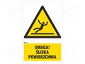 Safety sign; warning; PVC; W: 200mm; H: 300mm ANRO IW/011/1/C1/P