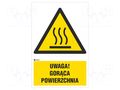Safety sign; warning; self-adhesive folie; W: 200mm; H: 300mm ANRO IW/017/1/C1/F