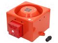 Signaller: lighting-sound; 230VAC; siren,flashing light; red CLIFFORD & SNELL YL80/N50/R/RF/SU/W
