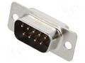 Connector: D-Sub; PIN: 9; socket; male; for panel mounting; THT; SD HIROSE SDEB-9P-55