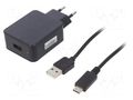 Power supply: switching; mains,plug-in; 5VDC; 3A; 15W; Out: USB C CELLEVIA POWER CLW-1505-W2E-ERCU