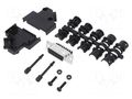 Connector: D-Sub; PIN: 15; female; angled 45°; screw terminal AMPHENOL COMMUNICATIONS SOLUTIONS D45PKP-15FSSC