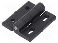Hinge; Width: 40mm; cast zinc; black; H: 45mm; without regulation ELESA+GANTER GN235ZD40-45-DH-SW