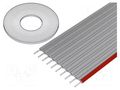 Wire: ribbon; 2.54mm; stranded; Cu; unshielded; PVC; dark grey 3M 8125-15