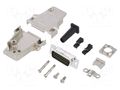 Connector: D-Sub HD; PIN: 26; male; angled 45°; soldering; UNC 4-40 AMPHENOL COMMUNICATIONS SOLUTIONS D45ZFRG-26MHSL