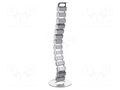 Wiring duct; flexible; silver; W: 68mm; L: 800mm LOGILINK PC-KAB0065