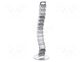 Wiring duct; flexible; silver; W: 68mm; L: 800mm LOGILINK PC-KAB0065