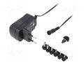 Power supply: switching; mains,universal,plug-in; 3VDC,; 0.6A; 7W ESPE ESPE-06UN-W2E