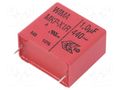 Capacitor: polypropylene; 1uF; 440VAC; 31.5x17x29mm; THT; ±10% WIMA MKP-X1-1U/10%