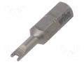 Screwdriver bit; spanner; SP4; 1/4"; Overall len: 25mm; STANDARD WIHA WIHA.27064