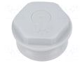 Stopper; M40; 1.5; IP54; polyetylene; grey; WN; Thread: metric HUMMEL HUMMEL-1282400050