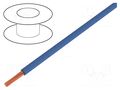Wire; TLY; stranded; Cu; 0.12mm2; PVC; dark blue; 150V,300V; 200m BQ CABLE TLY0.12-BD