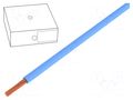 Wire; H05V-K; stranded; Cu; 1mm2; PVC; blue; 300V,500V; 100m; Class: 5 LAPP H05V-K1X1.0BL