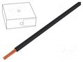 Wire; H05V-K; stranded; Cu; 1mm2; PVC; black; 300V,500V; Class: 5 HELUKABEL H05VK100SW