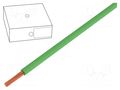 Wire; H07V-K; stranded; Cu; 2.5mm2; PVC; green; 450V,750V; Class: 5 HELUKABEL H07VK250GN