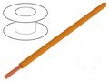 Wire; H07V2-K; stranded; Cu; 2.5mm2; 14AWG; PVC; orange; 450V,750V HELUKABEL H07V2-K250OR