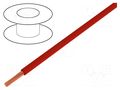 Wire; H07V2-K; stranded; Cu; 1.5mm2; 16AWG; PVC; red; 450V,750V HELUKABEL H07V2-K150RD