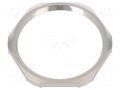 Nut; with earthing; PG42; brass; Thk: 5mm; Spanner: 6mm; Thread: PG HUMMEL HUMMEL-1167420001