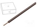 Wire; H05V-U; 0.5mm2; wire; Cu; PVC; brown; 300V,500V; 100m; CPR: Eca HELUKABEL H05V-U05BR
