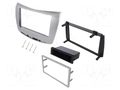 Radio frame; Lancia; 1 DIN,2 DIN; silver 4CARMEDIA RAM-40.531.1