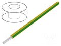 Wire; stranded; Cu; 18AWG; PVC; yellow-green; 600V; 1x18AWG HELUKABEL UL-CSA-AWG18-GY