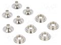 Male press stud; ESD; 5pcs; Application: designed for ESD mats ANTISTAT ATS-067-1006