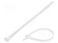 Cable tie; multi use; L: 200mm; W: 7.6mm; natural; polyamide; 222N FIX&FASTEN FIX-TR-7.6X200/N
