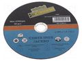 Cutting wheel; Ø: 180mm; Øhole: 22mm; Disc thick: 1.6mm MEDID MED.CI18016