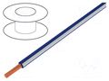 Wire; X05V-K; stranded; Cu; 1mm2; PVC; dark blue-white; 300V,500V LAPP X05V-K100DBL/WH