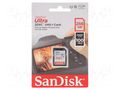 Memory card; Ultra; SDXC; R: 100MB/s; Class 10 UHS U1; 256GB SANDISK SDSDUNR-256G-GN3IN