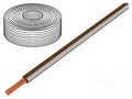 Wire; LiY; stranded; Cu; 0.25mm2; PVC; brown-white; 900V; 250m LAPP LIY-0.25BRWH