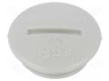Stopper; PG13,5; polystyrene; light grey; 6.5mm OBO BETTERMANN OBO-2033135