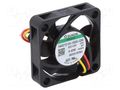 Fan: DC; axial; 12VDC; 40x40x10mm; 9.13m3/h; 15.7dBA; Vapo; 5000rpm SUNON HA40101V4-G99-A
