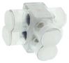 TERMINAL, WIRE TAP SPLICE, 10AWG, CLEAR PCSB350-2-4