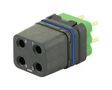 RECTANGULAR MODULE, RCPT, 4POS, 2ROW 8MQ2M0412UAE